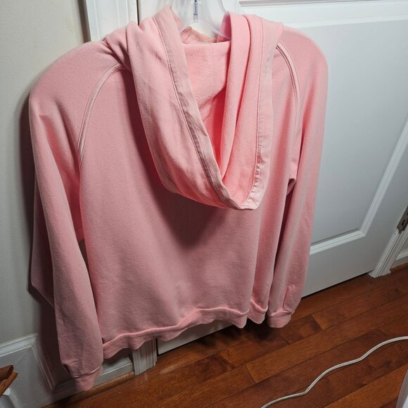 Reebok Pink Hoodie Drawstring Pockets Womens Size M - Picture 6 of 8